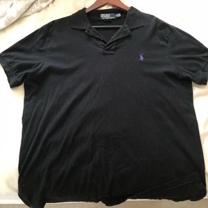 Black Ralph Lauren soft polo shirt